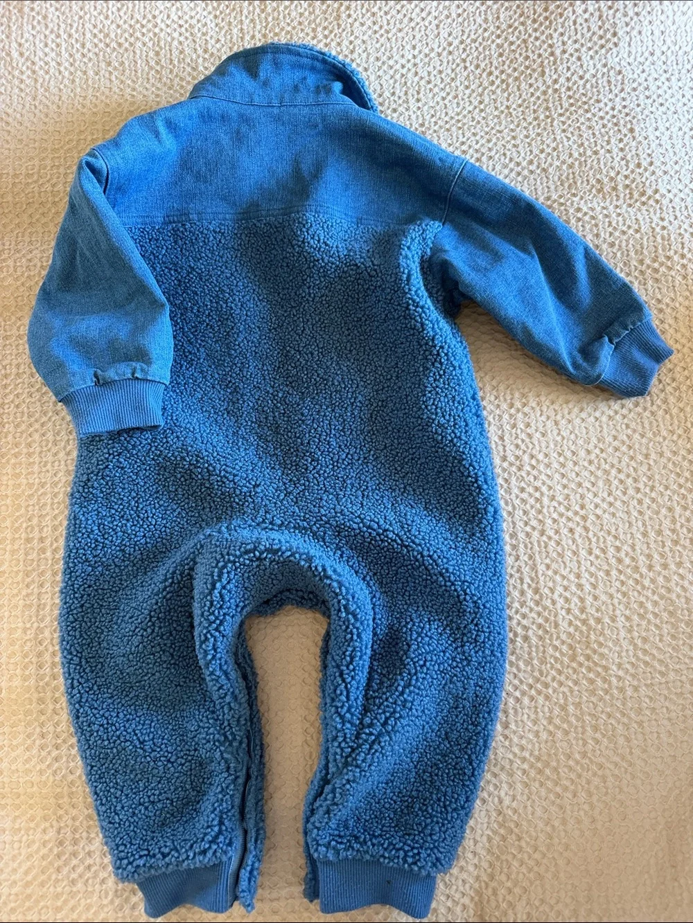 Levi's Blue Sherpa One-Piece Jumpsuit for Kids